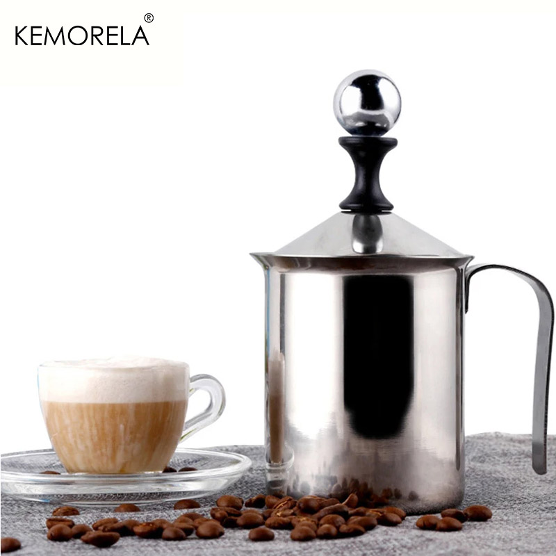 Kitchen Appliances B&Q - 400ML Stainless Milk Frother Foam Maker