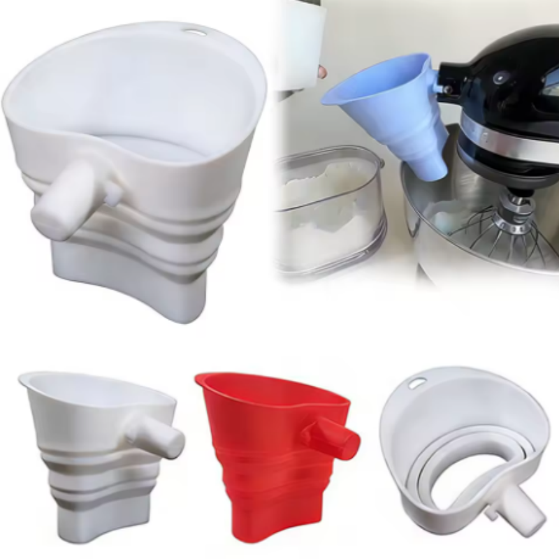 Kitchen Appliances B&Q - 1/3pcs mix Silicone Flour Funnel for