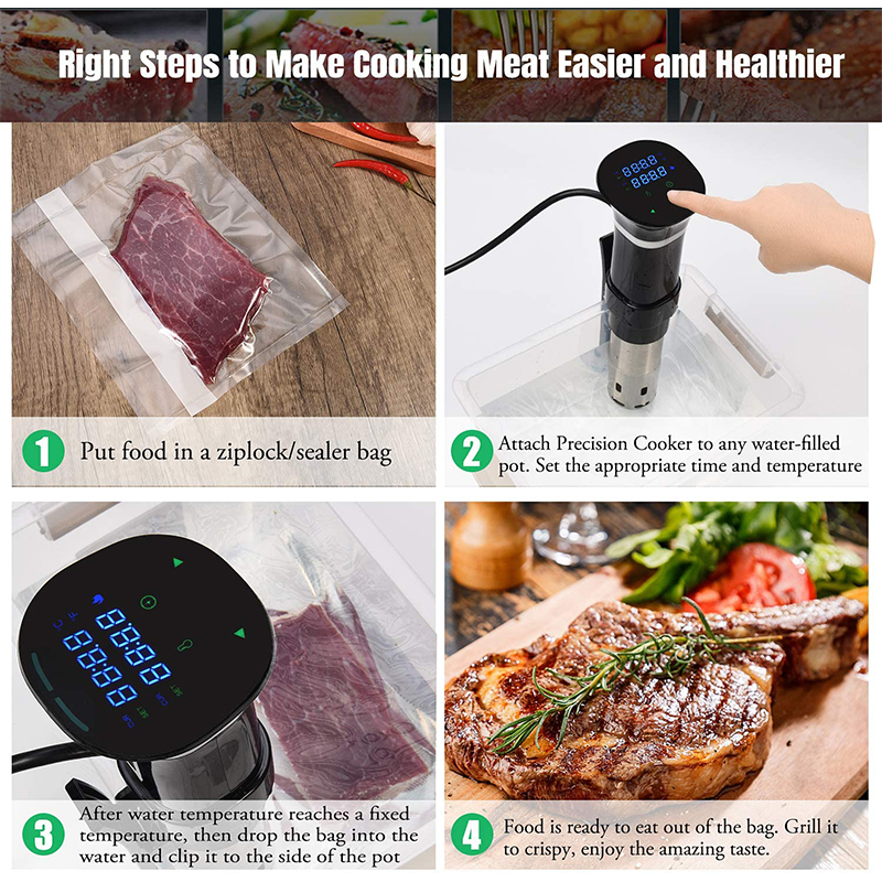 Sous Vide WIFI 1100W High-Powe – Kitchen Appliances Restaurant recenzja i cena