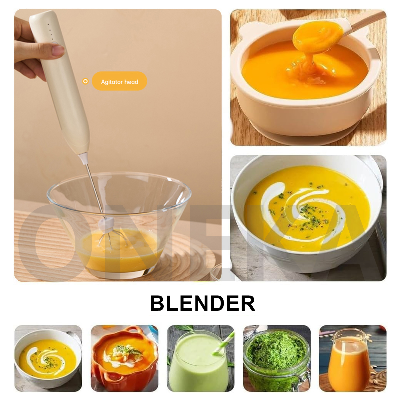 ONEKA Rechargeable Milk Frothe – Yogurt Maker Electric recenzja i cena