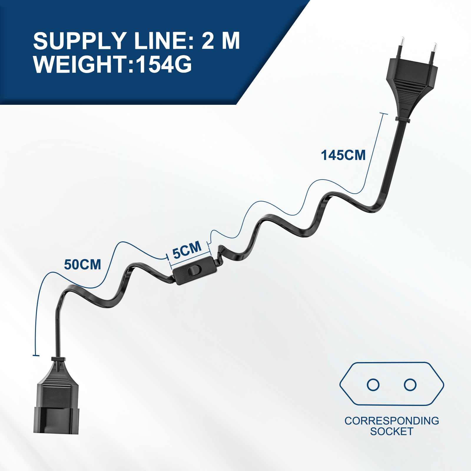 2.5A 250V European standard ex – Kitchen Appliances Extension Cord recenzja i cena
